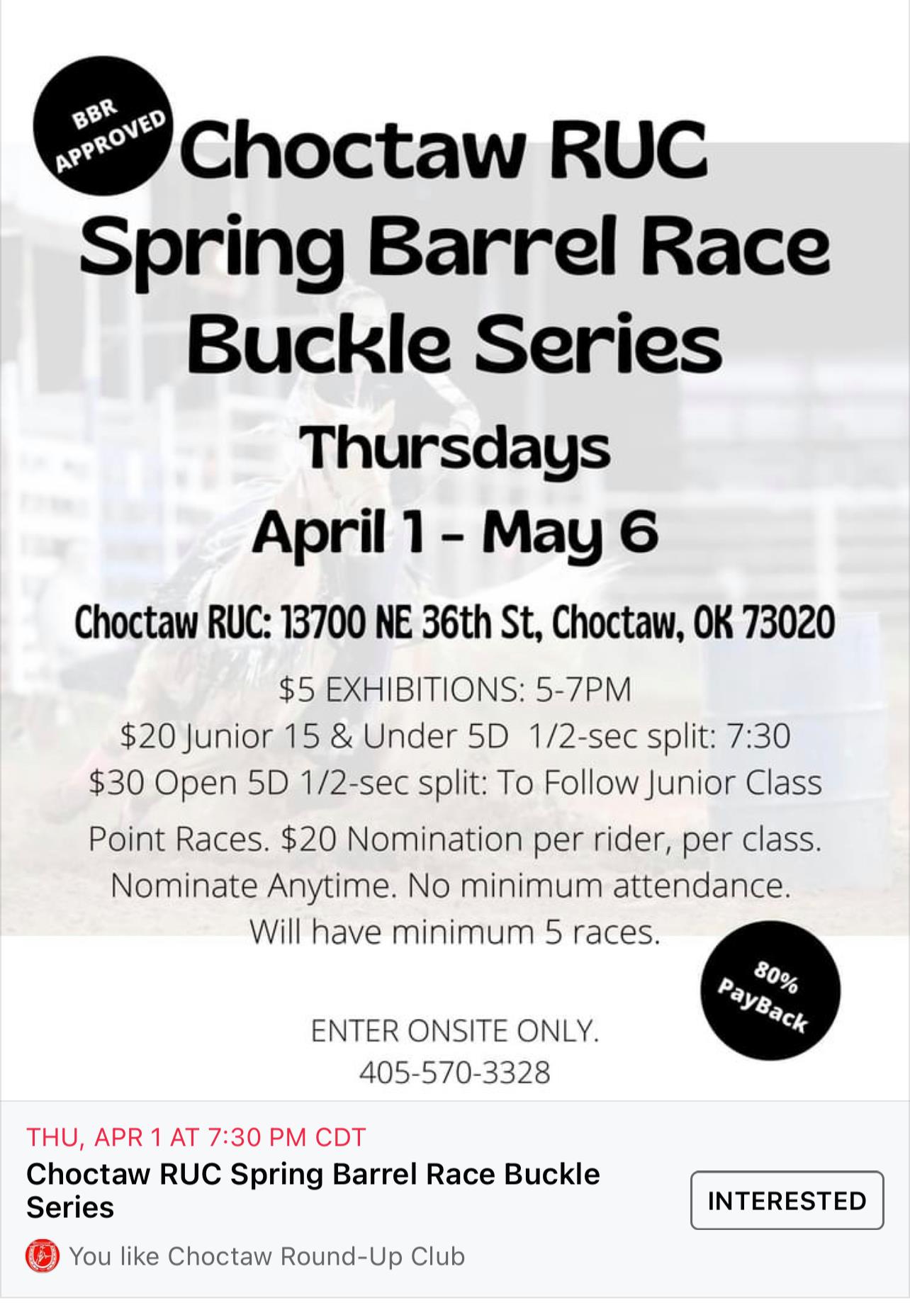 Spring Barrel Race Buckle Series